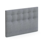 Tête de lit déco capitonnée gris orage - someo 140 Tête de lit déco capitonnée gris orage - someo 140