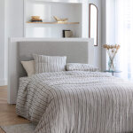 Tête de lit déco gris céleste - someo 140 Tête de lit déco gris céleste - someo 140
