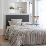 Tête de lit déco gris orage 140 - someo Tête de lit déco gris orage 140 - someo