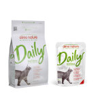 1, 2?kg maintenance thon et saumon almo nature daily croquettes pour chat + 6x70g poulet, b?uf nourriture ...
