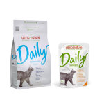 1, 2?kg sterilised thon almo nature daily croquettes pour chat + 6x70g poulet, saumon nourriture humide ...