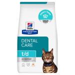 1, 5kg t / d dental health hill's prescription diet feline croquettes pour chat