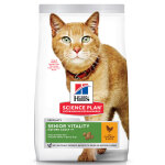 1, 5kg hill's science plan mature adult senior vitality poulet, riz - croquettes pour chat