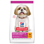 1, 5kg mature adult 7 + small & mini poulet hill's science plan - croquettes pour chien