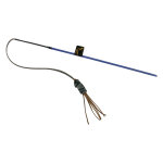 1 canne  pche avec lanires en cuir pour chat