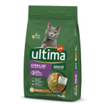 10kg ultima strilis, poulet, orge - croquettes pour chat