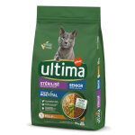 10kg ultima strilis, senior poulet croquettes pour chat