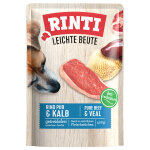 10x400 g rinti plaisir lger b?uf pur et veau nourriture humide pour chien