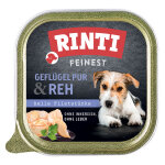 11x150g rinti feinest volaille, cerf - pte pour chien