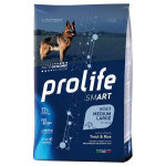 12 kg prolife dog smart adult medium / large trout & rice nourriture pour chien s�che