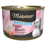 12 x 185g chaton poulet, saumon miamor proies fines nourriture humide pour chats 12 x 185g chaton poulet, saumon miamor proies fines nourriture humide pour chats