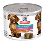 12 x 200g nourriture humide pour chien hill?s science plan perfect weight adult small & mini mousse  ...