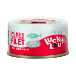 12�x�70�g lucky lou extra food en gel�e au filet de thon, nourriture humide pour chats