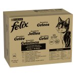 120x85g jumbopack felix sensations 4 saveurs en gel�e - p�t�e pour chat