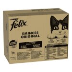 Jumbopack felix 120 x 85 g pour chat - lot mixte viande, poisson