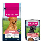 12kg senior large et giant breed agneau et riz premium nutrition eukanuba croquettes pour chien + 3x400g ...