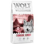 12kg wolf of wilderness  crimson sunset  agneau, ch�vre - sans c�r�ales croquettes pour chien