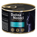 12x185g, dolina noteci premium, filet de thon, nourriture humide pour chats