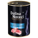 12x400g, dolina noteci premium, riche en agneau, nourriture humide pour chats