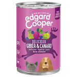 6x400g edgard & cooper adult sans céréales gibier, canard - pâtée pour chien 6x400g edgard & cooper adult sans céréales gibier, canard - pâtée pour chien