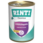 Paquet �conomique 24x400g rinti canine leber / hepatic avec poulet nourriture pour chiens humide