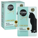 12x40g cosma soup blanc de poulet, asperges - p�t�e pour chat