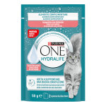 12x50g purina one hydralife liquide pour chats au got de saumon nourriture humide pour chat
