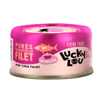 12x70g extra food filet au bouillon filet de thon lucky lou nourriture humide pour chat