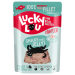 12x70g extra food filet de thon en gele lucky lou nourriture humide pour chat
