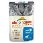 12x70g sterilised cabillaud almo nature holistic - pte pour chat