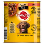 12x800g b?uf, carottes en sauce pedigree classic nourriture humide pour chien