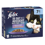 12x85g felix aussi bon que beau senior sélection mixte - pâtée pour chat 12x85g felix aussi bon que beau senior sélection mixte - pâtée pour chat