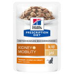 12x85g k / d + mobility kidney + joint care poulet hill's prescription diet - pte pour chat
