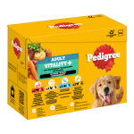 12x85g pedigree adult sachet fracheur pour chiens vitality + 4 varits en sauce nourriture pour chiens ...