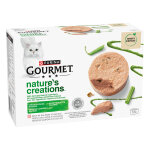 12x85g gourmet nature's creations mousse saumon, haricots verts - pâtée pour chat 12x85g gourmet nature's creations mousse saumon, haricots verts - pâtée pour chat