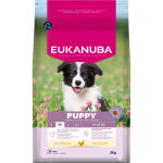 15kg eukanuba premium nutrition puppy medium breed poulet sec