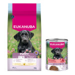 15kg puppy large et giant breed au pouletpremium nutrition eukanuba croquettes pour chien + 3x400g nourriture ...