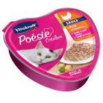 15x85g vitakraft posie cration dinde au fromage nourriture humide pour chat