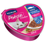15x85g vitakraft poésie création saumon avec pâtes nourriture humide pour chat 15x85g vitakraft poésie création saumon avec pâtes nourriture humide pour chat
