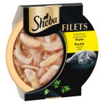16x60g sheba d�mes filets fins poulet - p�t�e pour chat