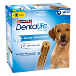 18 btonnets (6x106g) purina dentalife  mcher, pour chien de grande taille (25 - 40kg)