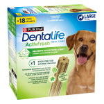 18 btonnets purina dentalife activfresh  mcher pour chien de grande taille