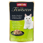 18 x 50g animonda vom feinsten adult en sauce, thon blanc, calamars + algues dans une sauce aux moules, ...