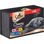 18x12g sheba creamy snacks - friandises pour chat