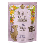 1kg rosie's farm single meat adult dinde avec riz nourriture sche pour chats
