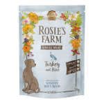 1kg rosie's farm single meat senior dinde avec riz nourriture sche pour chiens