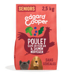 2, 5kg edgard & cooper senior poulet, saumon sans crales - croquettes pour chien