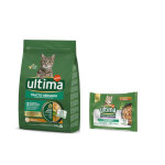 2. 5kg urinary tract poulet ultima croquettes pour chat + 4x70g sachets offerts !