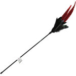 2 cannes  pche mystic long feather - jouet pour chat