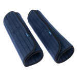 2 pcs nomad tales sous - bandages avec velcro, bleu marine taille m cheval